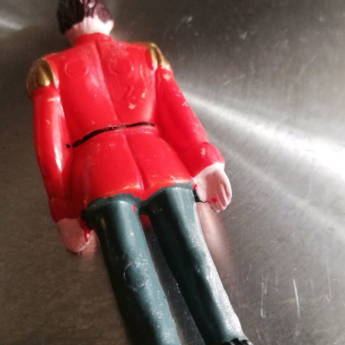 Vintage plastic soldier used with wear