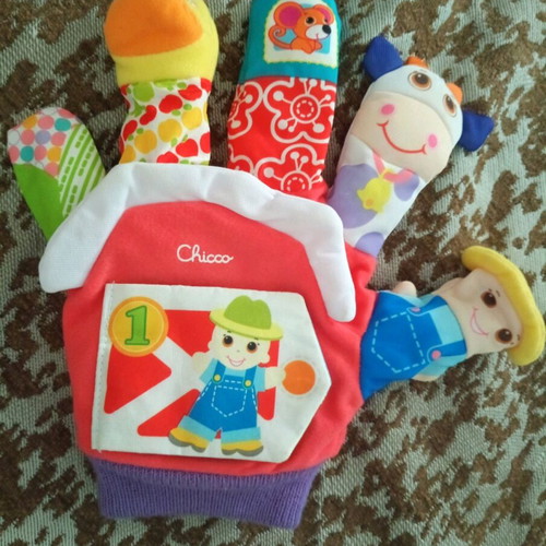 Chicco baby glove toy like new