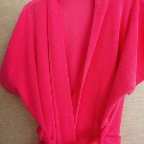 Nota short-sleeve robe used, dark pink, size M/L