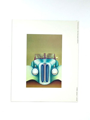 Vintage painting Oldtimer I by Parker J. on cardboard like new