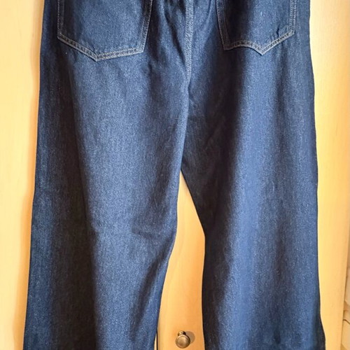 Denim wide leg dark blue Mango size 42 like new