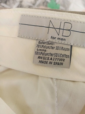 Zara men's pants used, size 44, beige