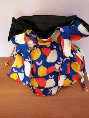 Shoulder bag with lemons and matching notebook new