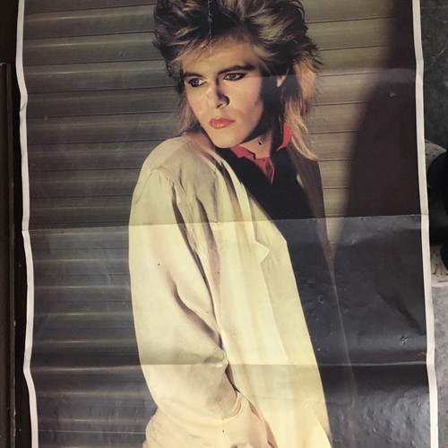 Mass Media Nick Rhodes 1980 poster used, pop corn