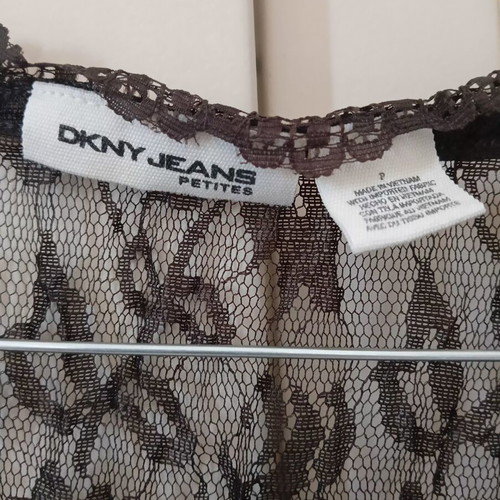 DKNY women's blouse small, like new, brown