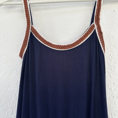 Figaro long dress like new, size M, blue and brown