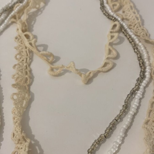 Handmade necklace/pin vintage like new