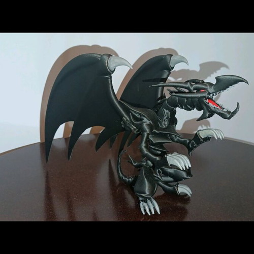Red Eyes Black Dragon 3D printed figure like new