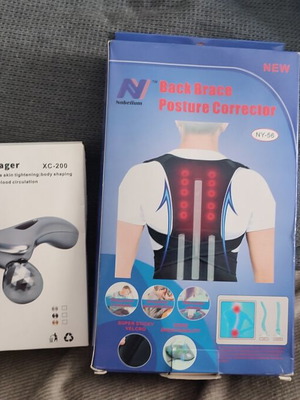 Nobellum Back Brace Posture Corrector NY-56 with 3D Massager new