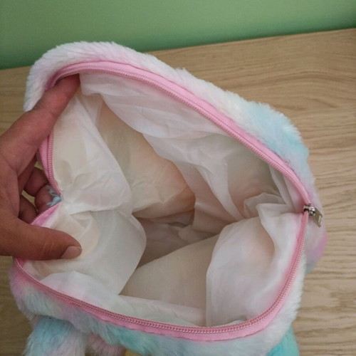 Children's Backpack Fuzzy Like New, Kindergarten Size