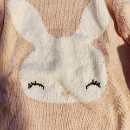 H&M Girls' Sweater 92 cm like new, white and pink