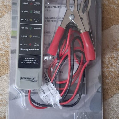 Powerfix Profi Battery & Alternator Tester 12V like new