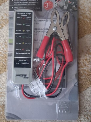 Powerfix Profi Battery & Alternator Tester 12V like new