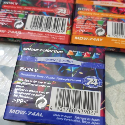 Sony MiniDisc 74min lot of 3