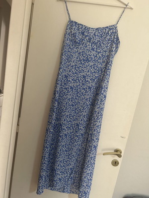 Zara dress like new, white and blue, size L