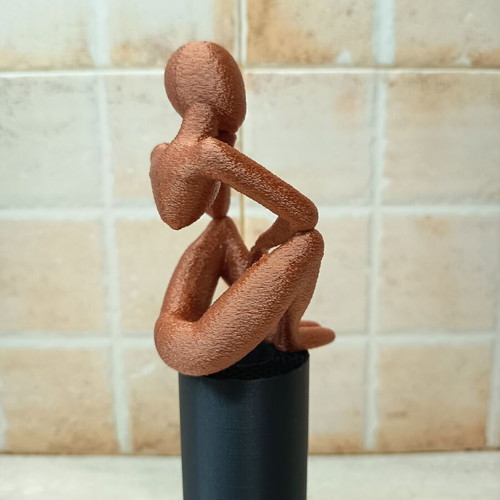 Decorative thinking figure made to order, 3D printed