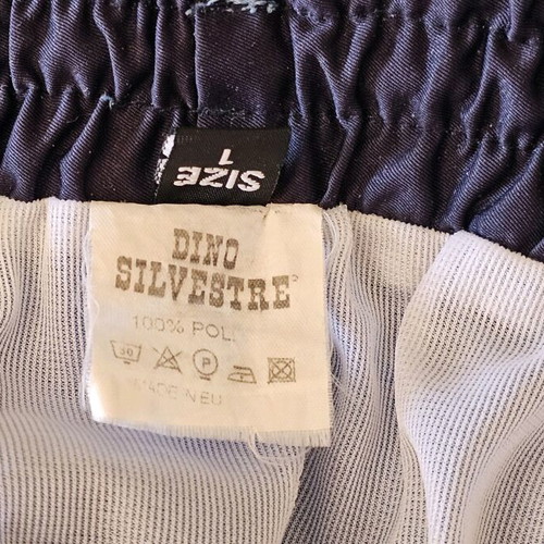 Dino Silvestre men's swim shorts used, dark blue, size L
