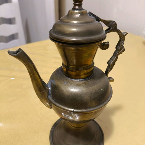 Bronze teapot used from Egypt, 1970s
