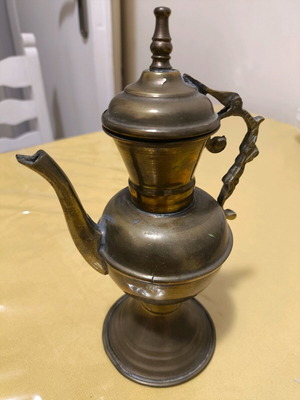 Bronze teapot used from Egypt, 1970s