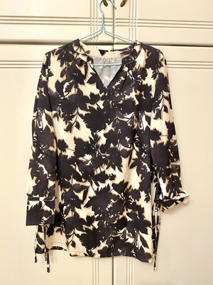 Shein sea dress with waist and sleeve cords, size S, like new