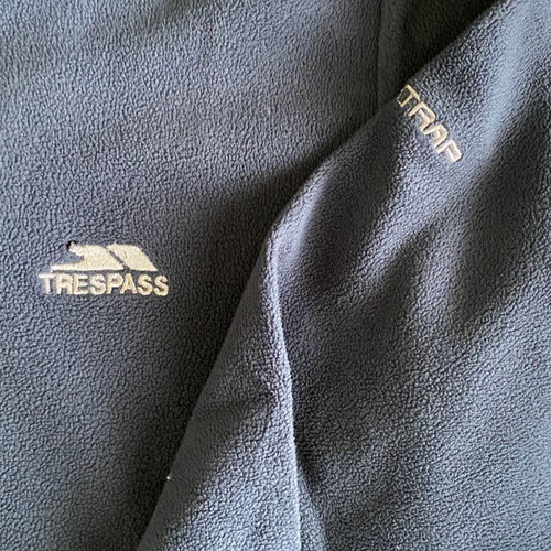 Trespass fleece jacket for boys 9-10 years like new, grey and black