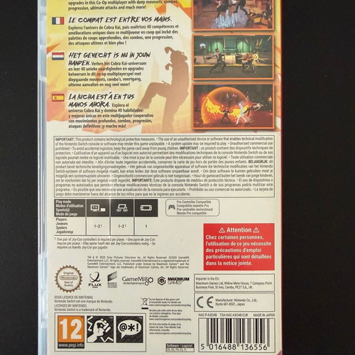 Cobra Kai The Karate Kid Saga Continues Nintendo Switch like new