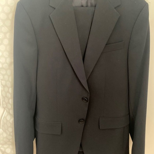 Zara slim fit suit teen men's like new dark blue