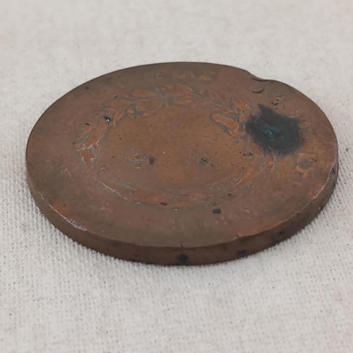 Kapodistrias 10 Lepta coin used, 1830, 15.3 grams
