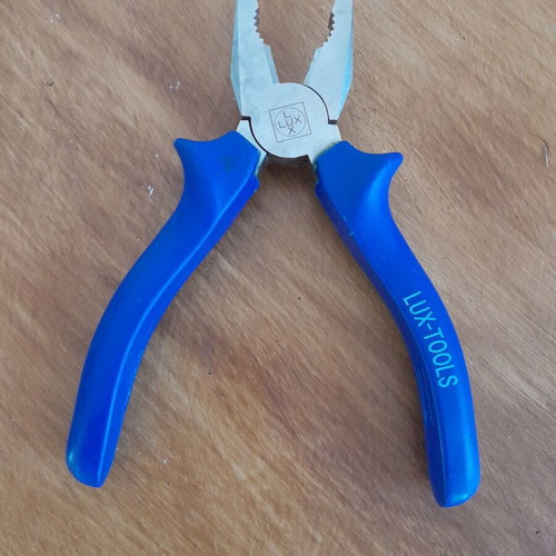 Lux tools used tools set with hammer, pliers, side cutter