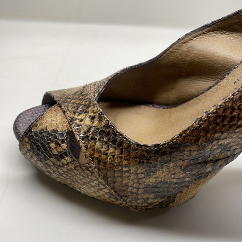 Hispanitas high-heeled sandals like new, beige and brown, size 38