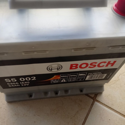 Bosch S5 002 car battery used, 530 ampere start