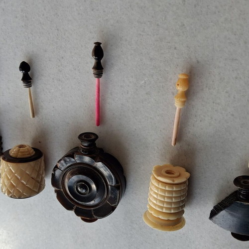 Miniature bottles new, handmade from India, set A