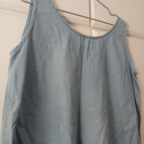Denim blouse like new, size L, blue