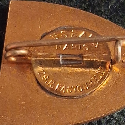 SS Normandie 1935 enamel pin by Duseaux Paris, French Line CGT