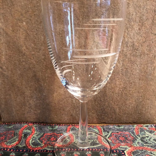 Water glasses used, crystal, pack of 10