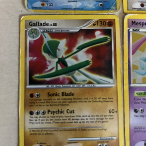Pokemon cards used, set of 4 collectible