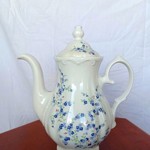 Pontesa pitcher, creamer, sugar bowl used, porcelain 1970