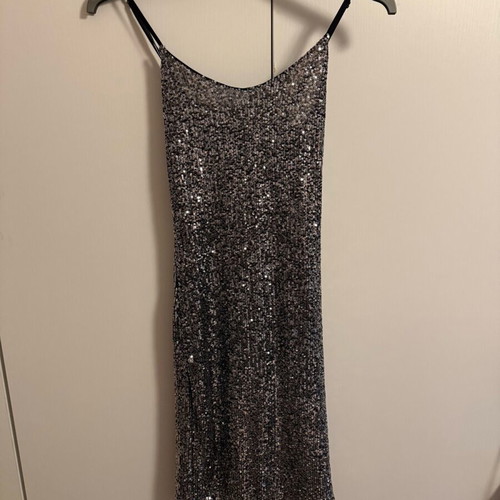 Dress with silver sequins, Italian made, one size
