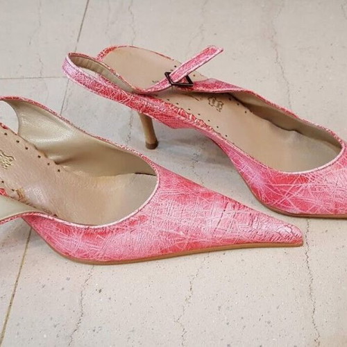 Smart Cronos pumps used, size 39, pink knitter leather