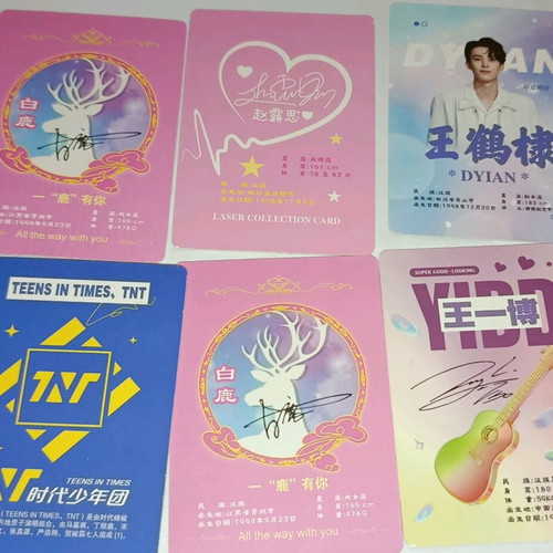 Actor photo cards set of 6 new