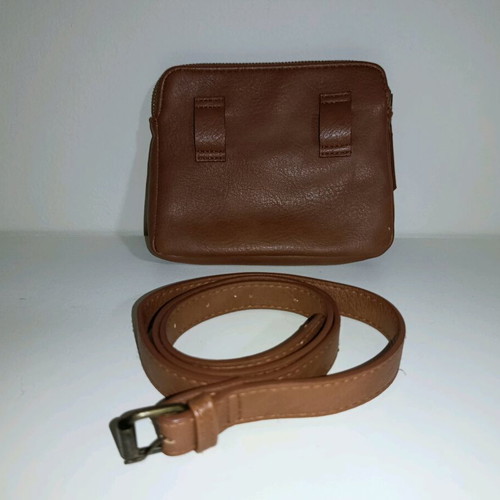 Roxy waist bag used, brown faux leather, adjustable strap
