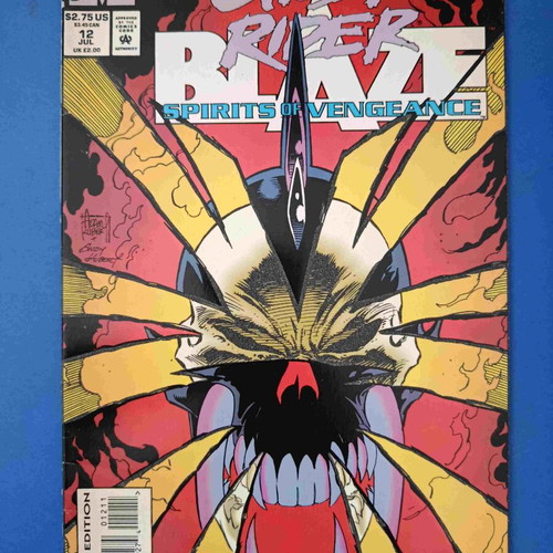 Ghost Rider Blaze Spirits of Vengeance 12 comic book used
