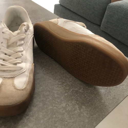 Zara trainers size 39 used, beige with animal print