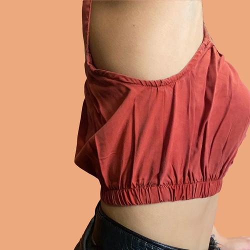Coral top with buttons used Pink Woman size S