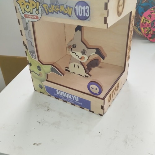 Mimikyu wooden pop-style decoration