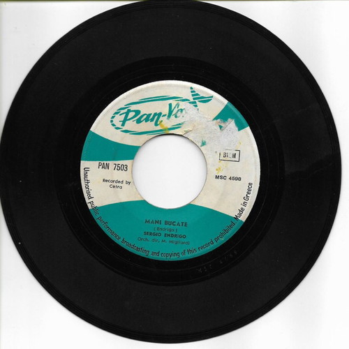 Mani Bucate - Dimi La Verita vinyl record used, pop