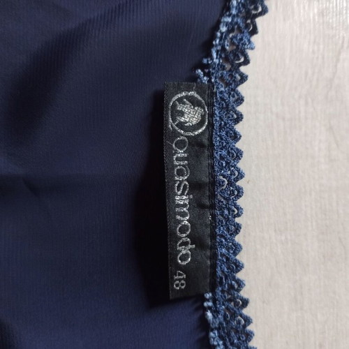 Blue satin top XL used