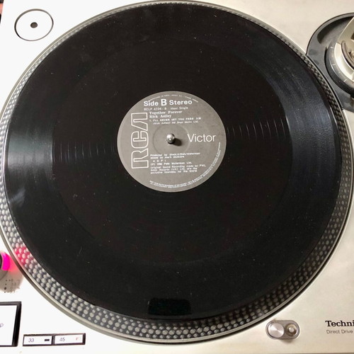 Rick Astley Together Forever vinyl used, pop, 12" 45 RPM