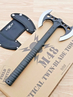 M48 Tactical Twin-Blade Tomahawk decorative axe, United Cutlery