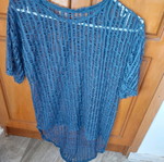 Net blouse new, one size, blue